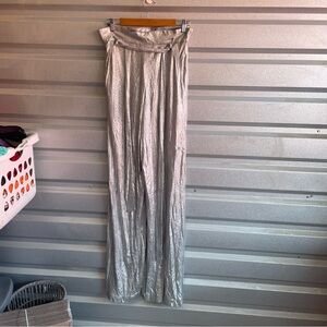 Sally LaPointe NWT metallic wide leg pant